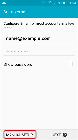 Image How to set up email on Android